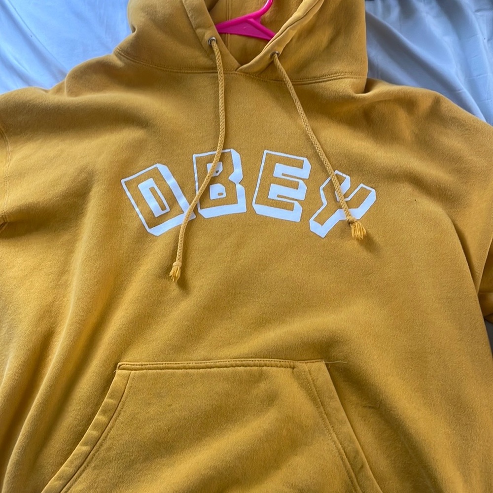 Obey Yellow Hoodie